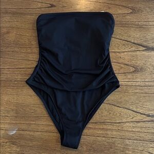 NWT Black Strapless Swimsuit